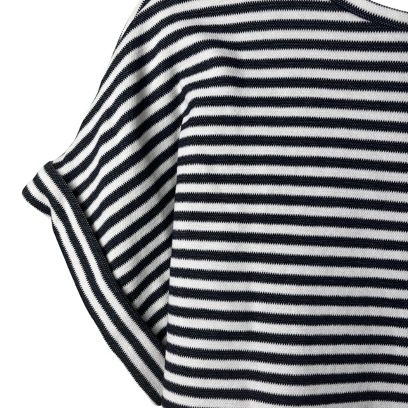 Express‎ Blue & White Stripe Dolman Sleeve Tie Front Blouse Size Large - Picture 6 of 9